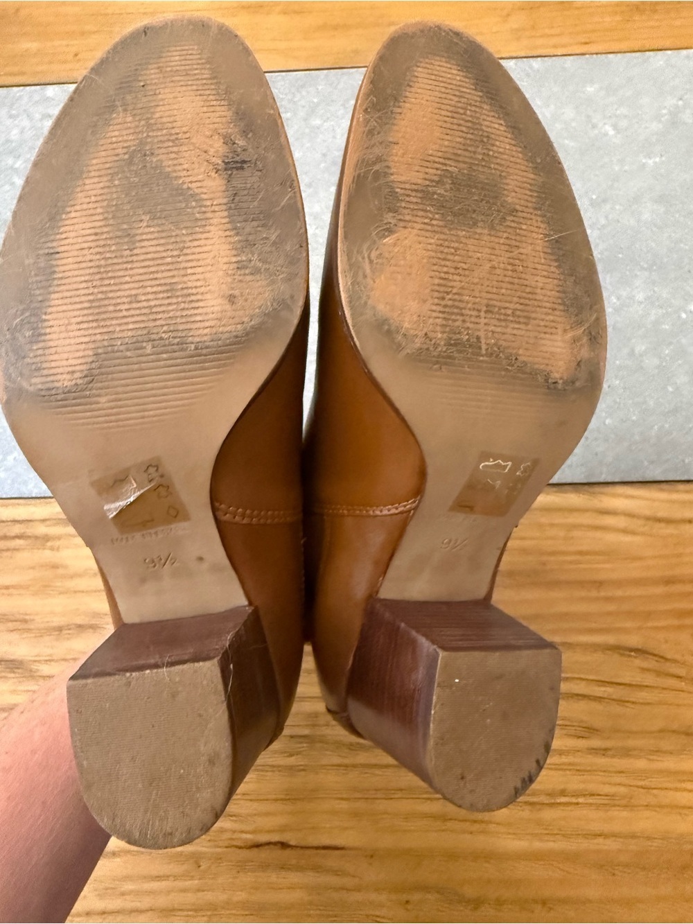 Madewell The Regan Boot English Saddle Brown Leather Ankle Boots 9.5 - Picture 10 of 14